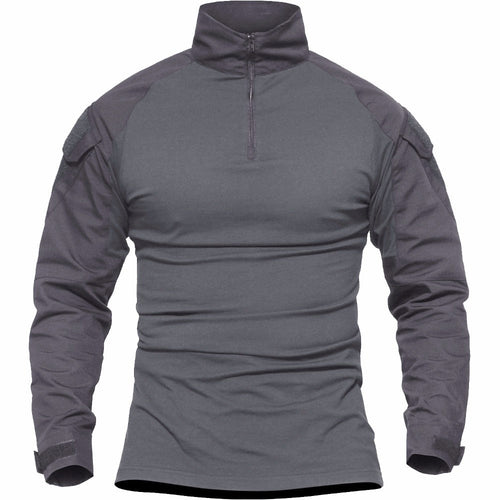 Men Military Tactical T-shirt Long Sleeve SWAT Soldiers Combat T Shirt Airsoft Clothes Man's US Army Shirts No Pads-1
