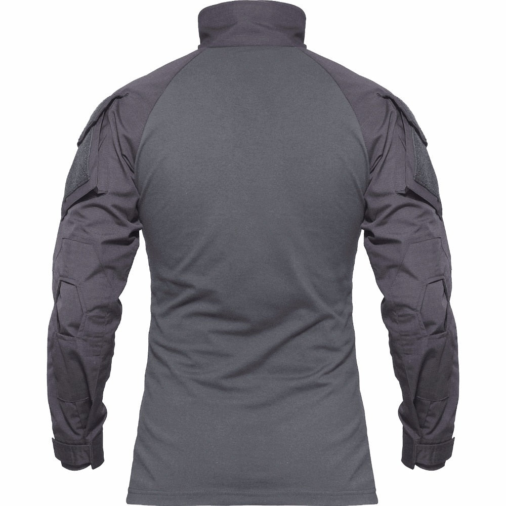 Men Military Tactical T-shirt Long Sleeve SWAT Soldiers Combat T Shirt Airsoft Clothes Man's US Army Shirts No Pads-3