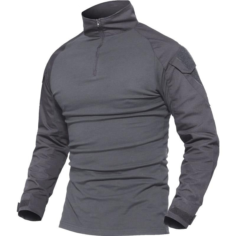 Men Military Tactical T-shirt Long Sleeve SWAT Soldiers Combat T Shirt Airsoft Clothes Man's US Army Shirts No Pads-0