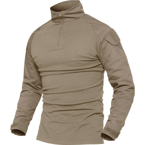 Men Military Tactical T-shirt Long Sleeve SWAT Soldiers Combat T Shirt Airsoft Clothes Man's US Army Shirts No Pads-5