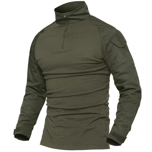 Men Military Tactical T-shirt Long Sleeve SWAT Soldiers Combat T Shirt Airsoft Clothes Man's US Army Shirts No Pads-6